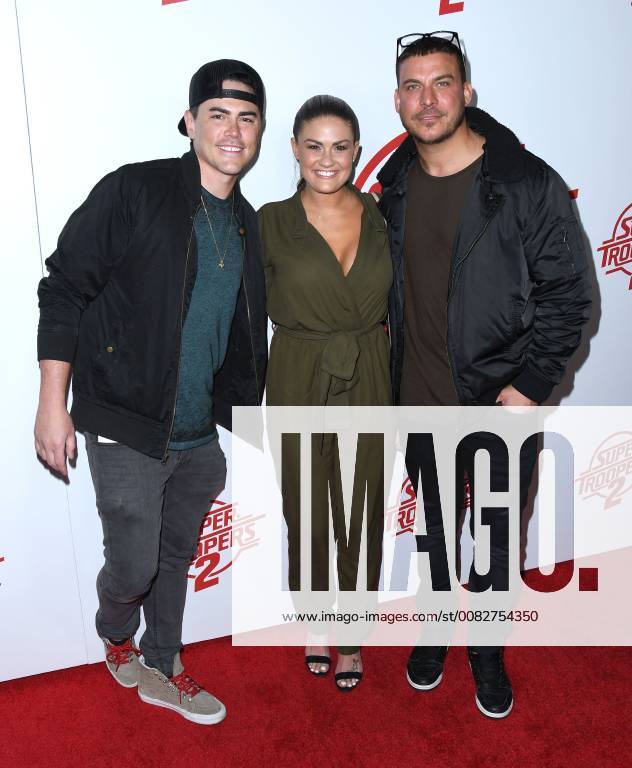 Hollywood, CA, U.S. - 11 April 2018 - Hollywood, California - Tom Sandoval, Brittany Cartwright, Jax Taylor. Super Troopers 2 Los Angeles Premiere held at Arclight Hollywood. Photo Credit: AdMedia Hollywood U.S. - ZUMAa123 20180411_zaa_a123_131
