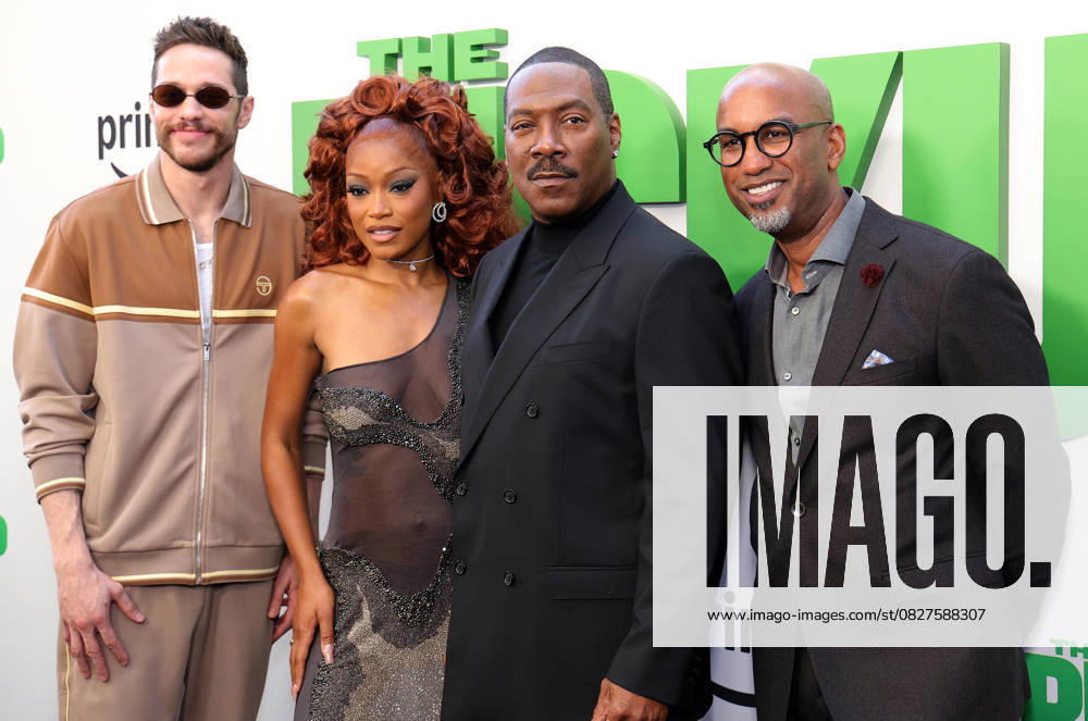 Bilder des Jahres 2025, Entertainment 07 Juli 27 July 2025 . Los Angeles, California - Pete Davidson, Keke Palmer, Eddie Murphy, Tim Story At World Premiere Of Amazon MGM Studios The Pickup held at Regal LA Live in Los Angeles. Los Angeles USA - ZUMAa123 20250727_zaa_a123_130