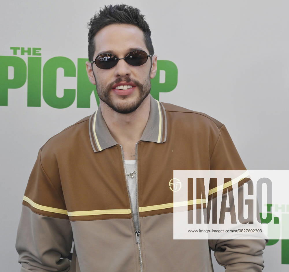 Cast member Pete Davidson attends the premiere of the motion picture comedy The Pickup at Regal LA Live in Los Angeles on Sunday, July 27, 2025. Storyline: A routine cash pickup turns into a deadly pursuit when two mismatched armored truck drivers are ambushed by ruthless criminals with plans beyond the cash. LAP2025072707 JIMxRUYMEN
