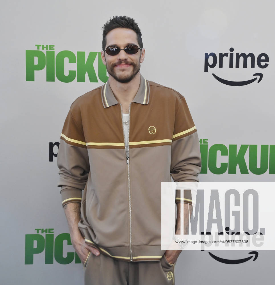 Cast member Pete Davidson attends the premiere of the motion picture comedy The Pickup at Regal LA Live in Los Angeles on Sunday, July 27, 2025. Storyline: A routine cash pickup turns into a deadly pursuit when two mismatched armored truck drivers are ambushed by ruthless criminals with plans beyond the cash. LAP2025072708 JIMxRUYMEN