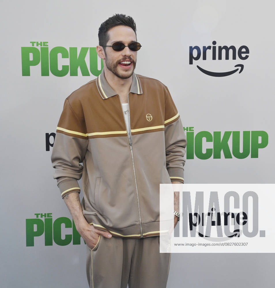 Cast member Pete Davidson attends the premiere of the motion picture comedy The Pickup at Regal LA Live in Los Angeles on Sunday, July 27, 2025. Storyline: A routine cash pickup turns into a deadly pursuit when two mismatched armored truck drivers are ambushed by ruthless criminals with plans beyond the cash. LAP2025072709 JIMxRUYMEN