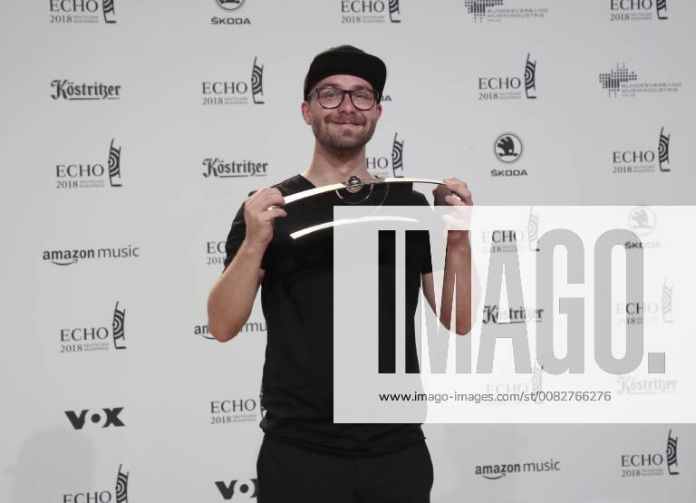 Mark Forster category Pop National at the award German Music Prize ECHO 2018 in Messe Berlin