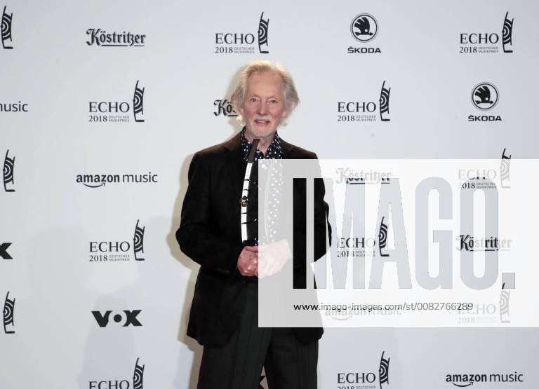 Klaus Voormann Category Lifetime Achievement Awarding German Music Prize ECHO 2018 in Messe Berlin