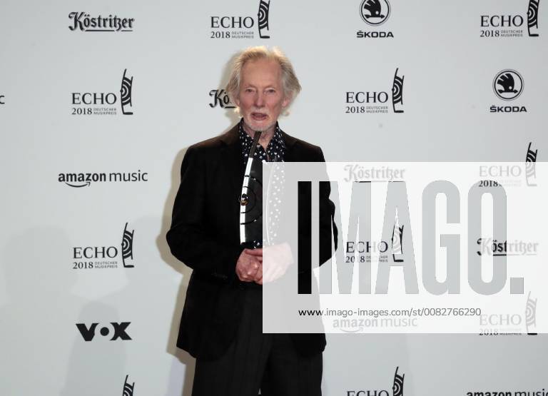 Klaus Voormann Category Lifetime Achievement Awarding German Music Prize ECHO 2018 in Messe Berlin