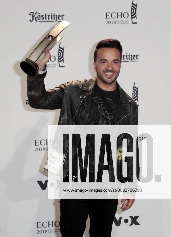 Luis Fonsi category Newcomer international at the award German Music Prize ECHO 2018 in Messe Berlin