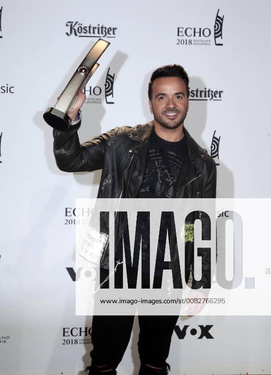Luis Fonsi category Newcomer international at the award German Music Prize ECHO 2018 in Messe Berlin