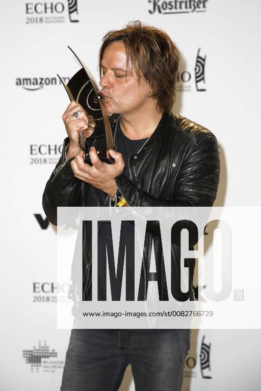 Award winner Peter Keller at the presentation of the ECHO POP on 12.04.2018 in Berlin ECHO POP presentation 2018 in Berlin Winner Price winner Pressroom
