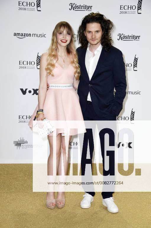 Lina Larissa Strahl and Tilman Pörzgen at the 27th German Music Award Echo 2018 in the Messe Berlin Berlin 12 04 2017 Foto:xF.xFuturexImage
