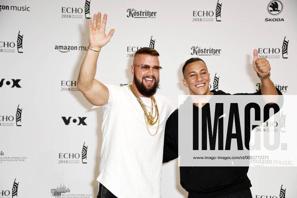 Kollegah and Farid Bang at the 27th German Music Prize Echo 2018 in the Messe Berlin Berlin 12 04 2017 Foto:xF.xFuturexImage