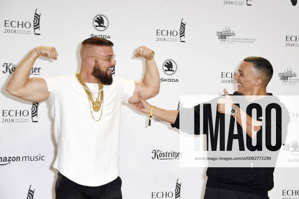Kollegah and Farid Bang at the 27th German Music Prize Echo 2018 in the Messe Berlin Berlin 12 04 2017 Foto:xF.xFuturexImage