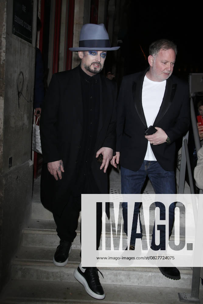Boy George Celebrities are leaving the spring summer 2020 Haute Couture fashion show Jean Paul Gaultier at the Châtelet theater in Paris on January 22, 2020 Christophe Clovis Veeren Ramsamy Bestimage Celebrities are leaving the spring summer 2020 Haute Couture fashion show Jean Paul Gaultier at the Châtelet theater in Paris on January 22, 2020 Paris France