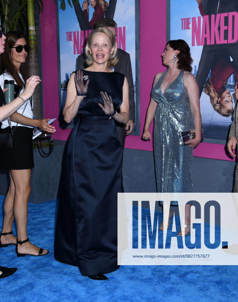 Pamela Anderson attends the US Premiere of The Naked Gun at SVA Theater in New York. July 28, 2025. New York United States - ZUMAp281 20250728_zea_p281_047