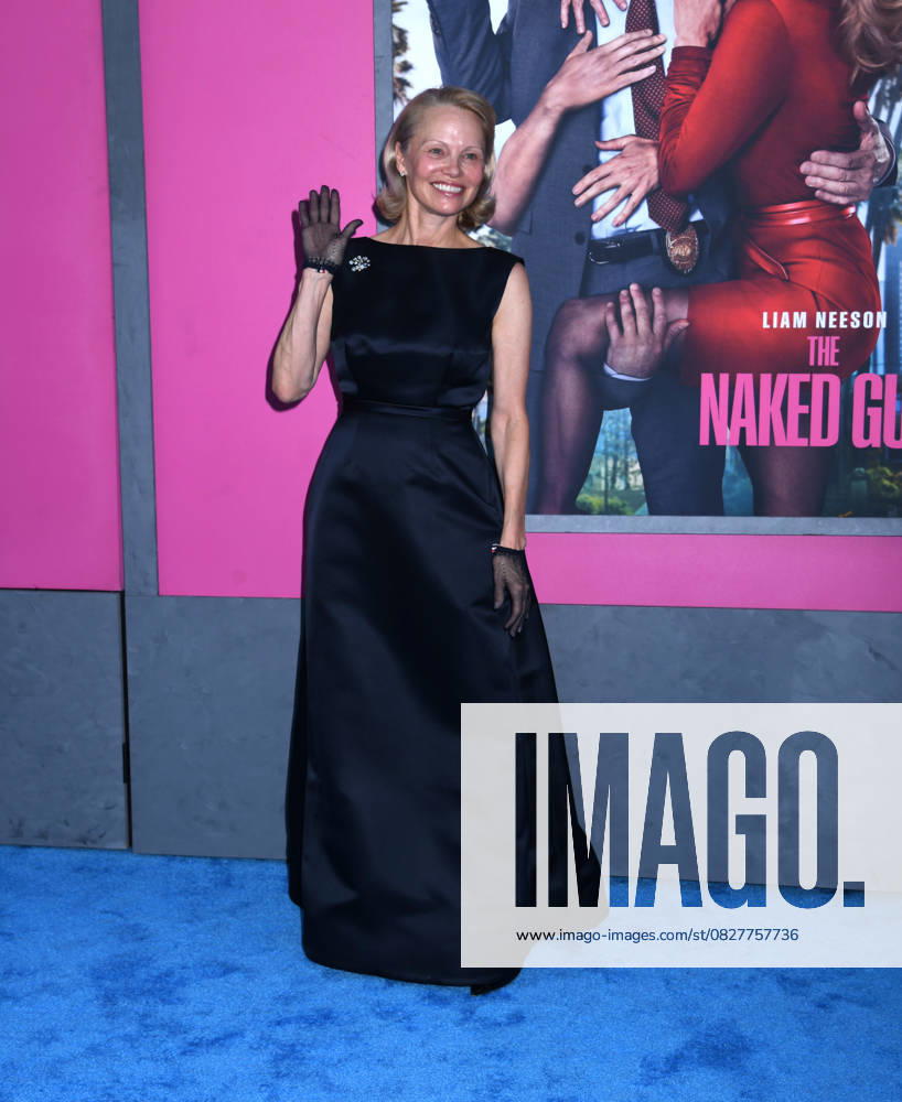 Pamela Anderson attends the US Premiere of The Naked Gun at SVA Theater in New York. July 28, 2025. New York United States - ZUMAp281 20250728_zea_p281_054