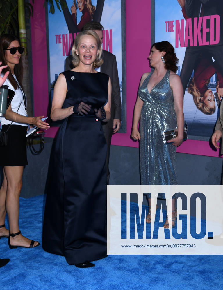 Pamela Anderson attends the US Premiere of The Naked Gun at SVA Theater in New York. July 28, 2025. New York United States - ZUMAp281 20250728_zea_p281_055