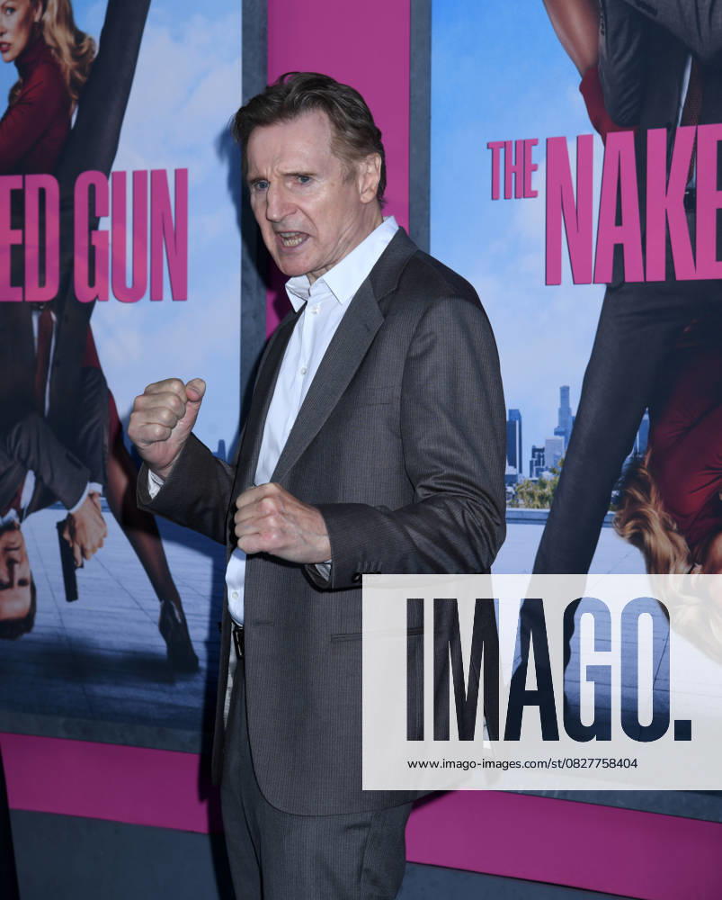 Liam Neeson attends the US Premiere of The Naked Gun at SVA Theater in New York. July 28, 2025. New York United States - ZUMAp281 20250728_zea_p281_031