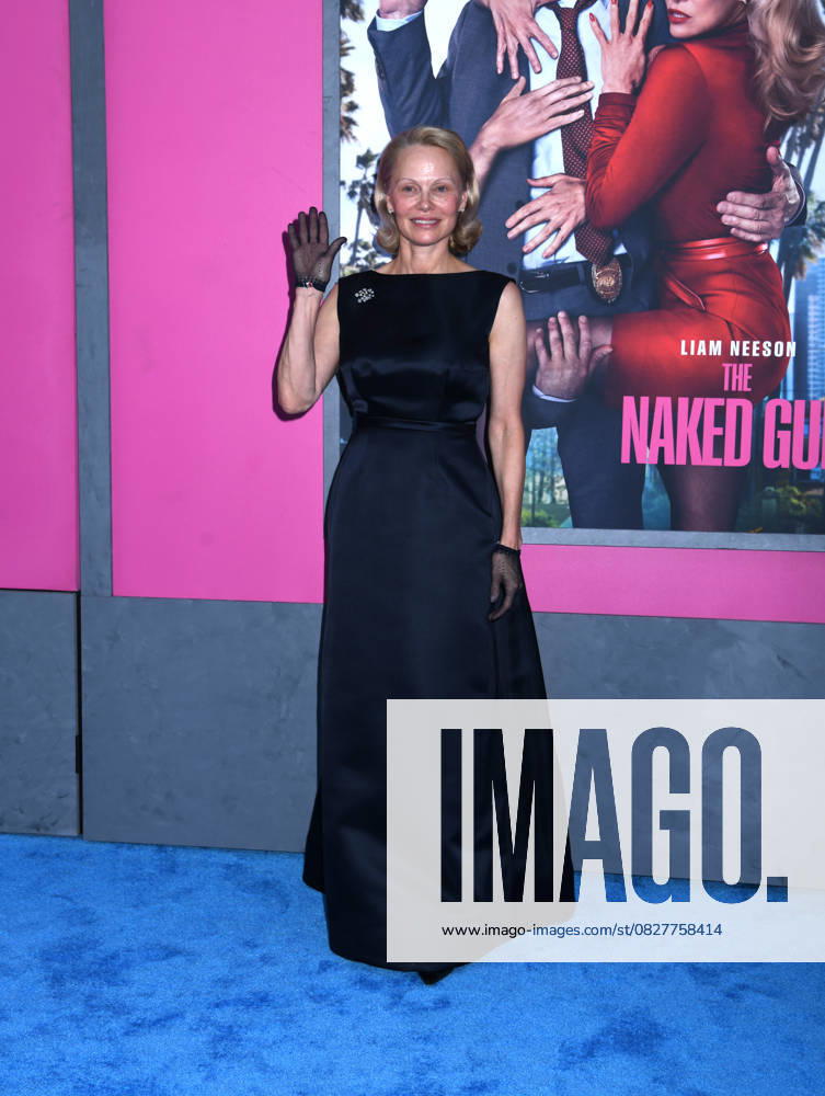 Pamela Anderson attends the US Premiere of The Naked Gun at SVA Theater in New York. July 28, 2025. New York United States - ZUMAp281 20250728_zea_p281_059