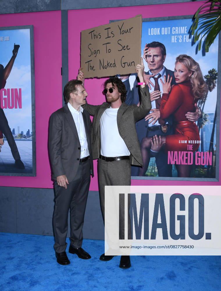 Liam Neeson attends the US Premiere of The Naked Gun at SVA Theater in New York. July 28, 2025. New York United States - ZUMAp281 20250728_zea_p281_033