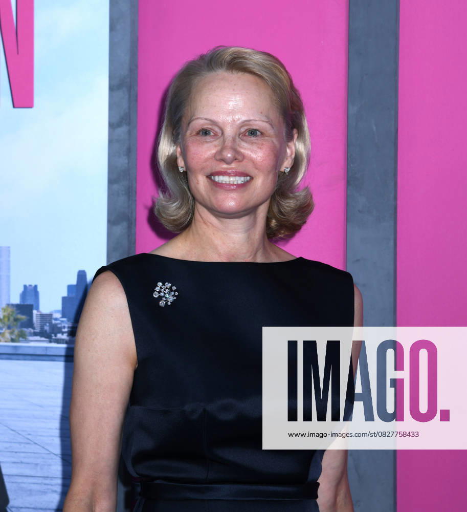 Pamela Anderson attends the US Premiere of The Naked Gun at SVA Theater in New York. July 28, 2025. New York United States - ZUMAp281 20250728_zea_p281_057
