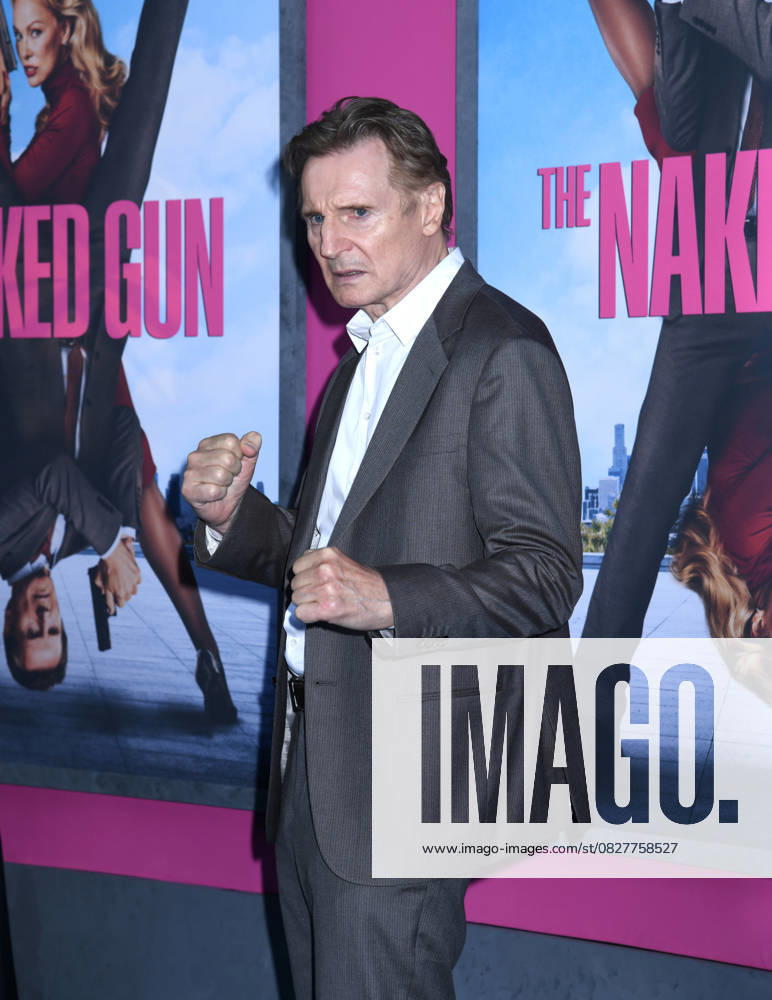 Liam Neeson attends the US Premiere of The Naked Gun at SVA Theater in New York. July 28, 2025. New York United States - ZUMAp281 20250728_zea_p281_037