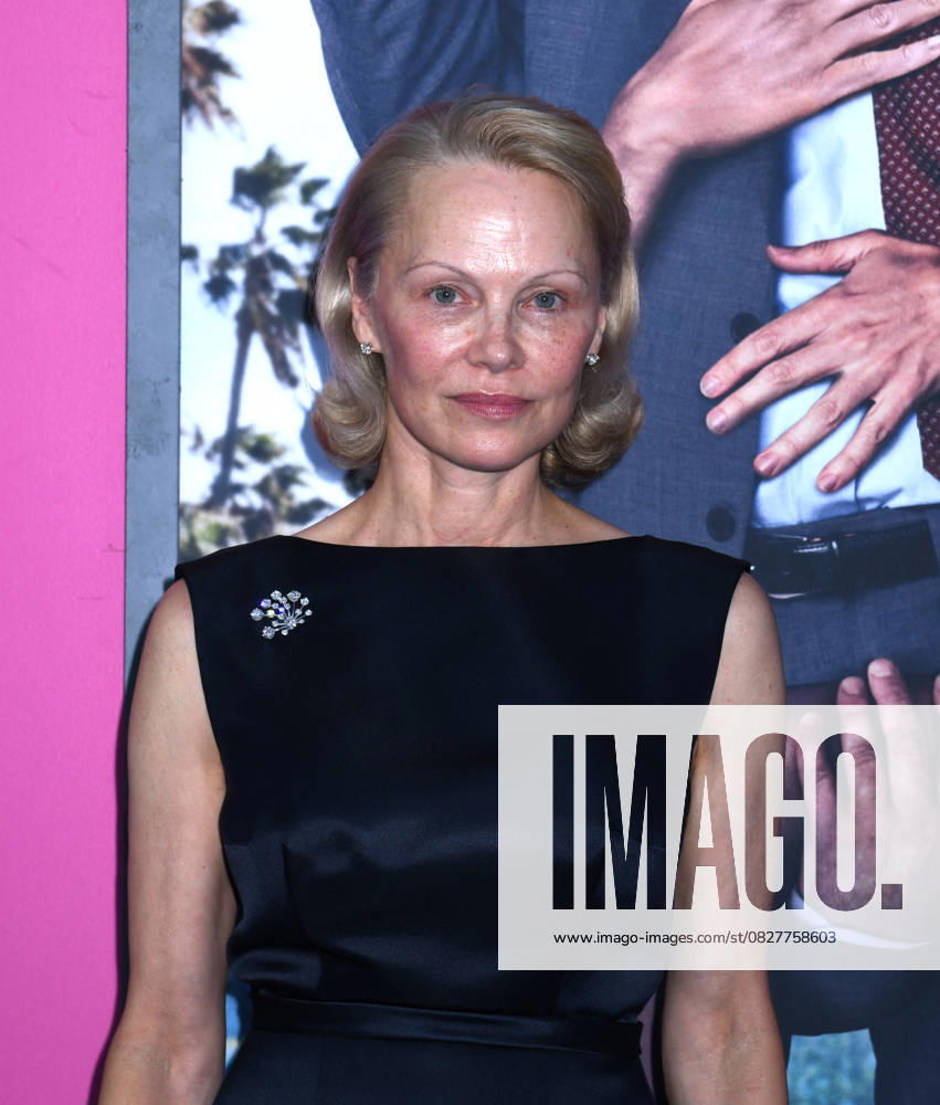 Pamela Anderson attends the US Premiere of The Naked Gun at SVA Theater in New York. July 28, 2025. New York United States - ZUMAp281 20250728_zea_p281_063