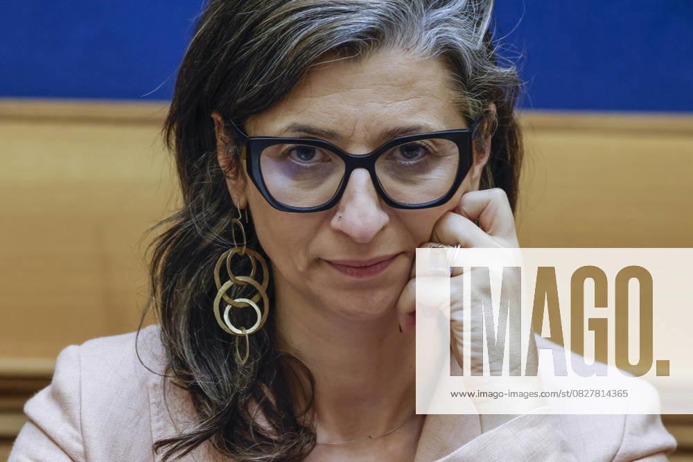 Francesca Albanese meets the press in Rome ROME, ITALY, JULY 29: UN Special Rapporteur Francesca Albanese attends a press conference at the Italian Chamber of Deputies in Rome, Italy, on July 29, 2025. The event follows recent U.S. sanctions against Albanese in response to her report investigating human rights violations in Gaza. Riccardo De Luca Anadolu Rome Italy. Editorial use only. Please get in touch for any other usage.
