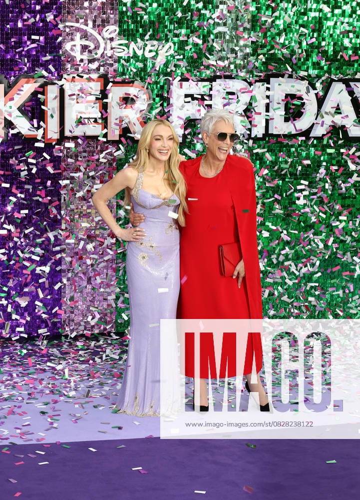 UK premiere of Freakier Friday Lindsay Lohan and Jamie Lee Curtis at the UK premiere of Freakier Friday, held at Odeon Luxe Leicester Square in London. London Odeon Luxe Leicester Square UK