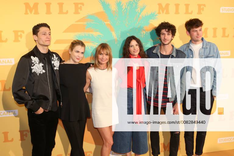 Wael Sersoub - Marie Josee Croze - Axelle Laffont - Virginie Ledoyen - Matthias Dandois - Victor Meutelet CELEBRITES : Avant Premiere Milf - Paris - 17 04 2018 MichaelBaucher Panoramic