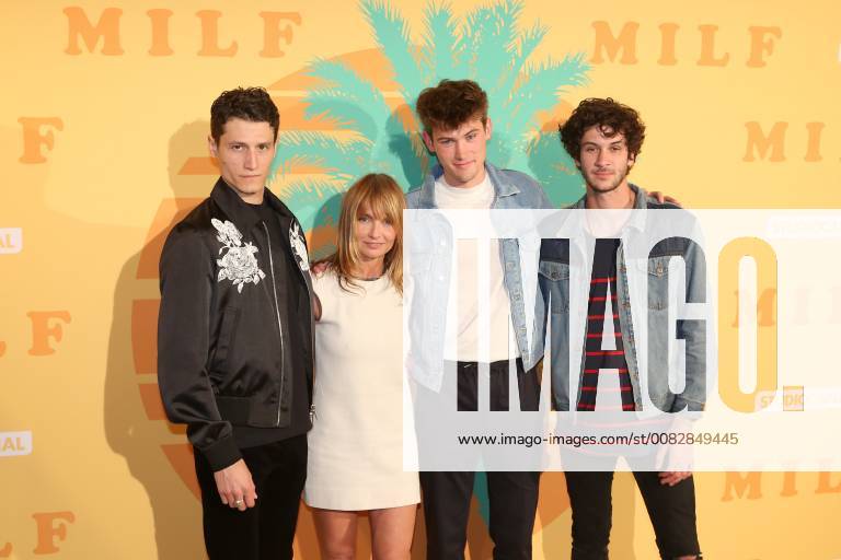Wael Sersoub - Axelle Laffont - Victor Meutelet - Matthias Dandois CELEBRITES : Avant Premiere Milf - Paris - 17 04 2018 MichaelBaucher Panoramic
