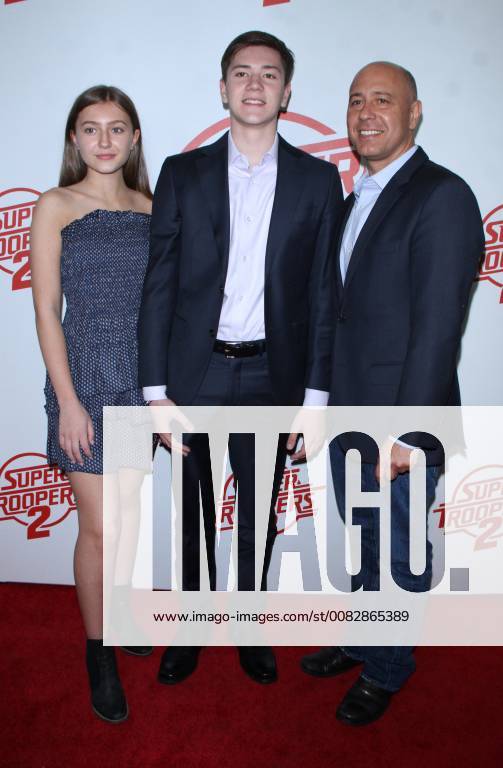 NEW YORK, NY April 18, 2018:Gabrielle Perello, Ethan Twomey Perello, Richard Perello attendFox Searchlight Pictures presents premiere of Super Troopers 2 at the Regal Union Square Stadium 14 in New York. April 18, 2018