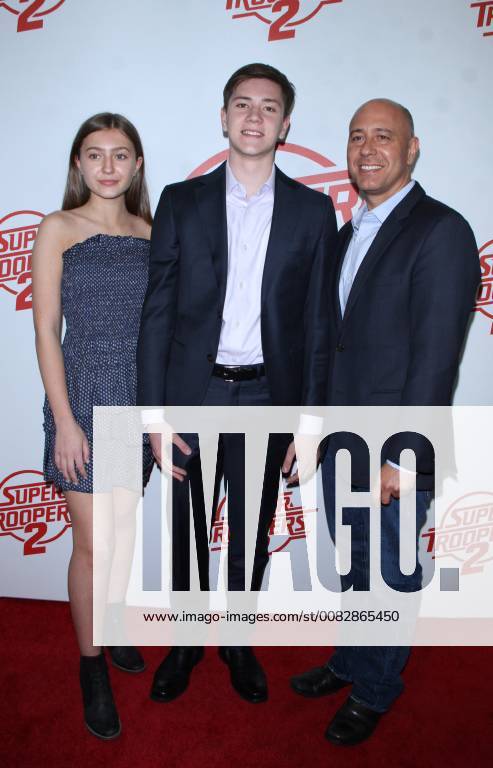 NEW YORK, NY April 18, 2018:Gabrielle Perello, Ethan Twomey Perello, Richard Perello attendFox Searchlight Pictures presents premiere of Super Troopers 2 at the Regal Union Square Stadium 14 in New York. April 18, 2018