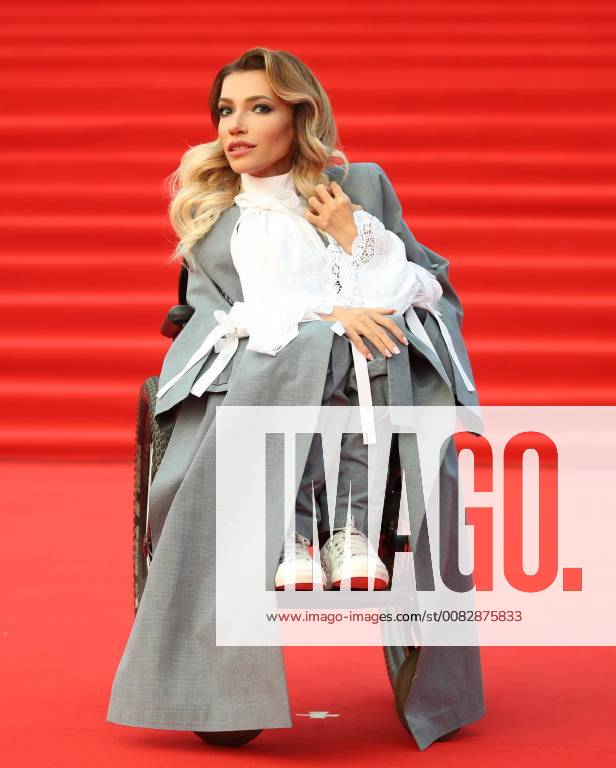 MOSCOW, RUSSIA – APRIL 19, 2018: Singer Yulia Samoilova at the opening of the 40th Moscow International Film Festival. Valery Sharifulin TASS TS07C790