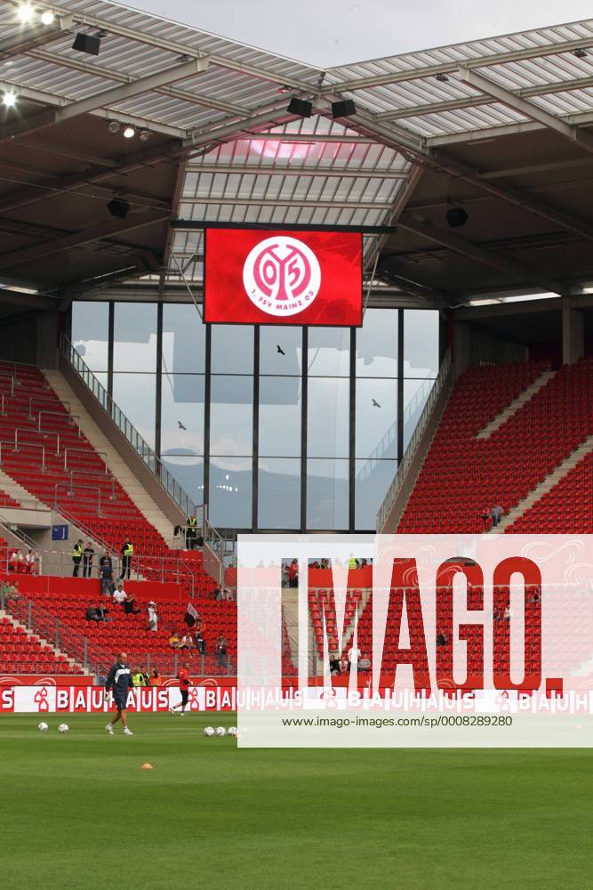 Fußball, Stadiongeschichte 1. FSV Mainz 05 ANZEIGETAFEL COFACE ARENA - FSV MAINZ 05 o0 GER Sportstätte Stadion Totale