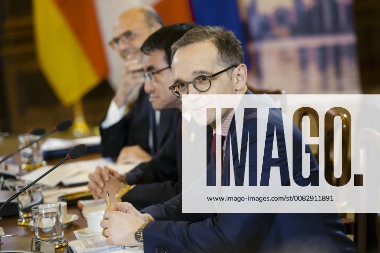 Federal Foreign Minister Heiko Maas SPD attends G7 Foreign Ministers Meeting in Toronto Here at the beginning of the first working session Toronto 22 04 2018 Toronto Canada