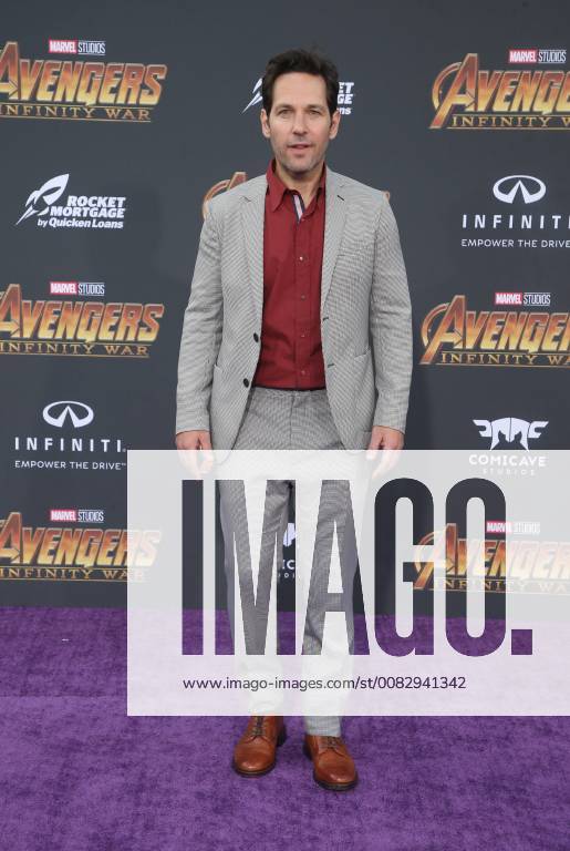 HOLLYWOOD, CA - APRIL 23: Paul Rudd, at the World Premiere of Avengers: Infinity War at El Capitan Theatre in Los Angeles, California on April 23, 2018.