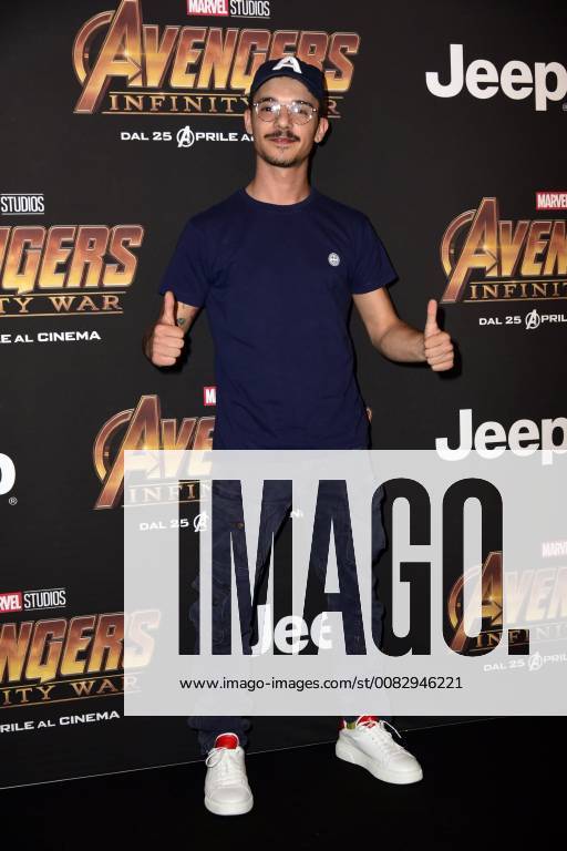 Milano, Prima del film Avengers Infinity Wars Nella foto: Moreno