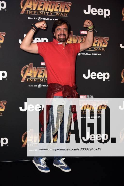 Milano, Prima del film Avengers Infinity Wars Nella foto: Valerio Staffelli