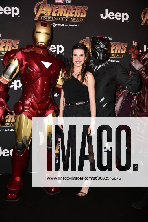 Milano, Prima del film Avengers Infinity Wars Nella foto: Valentina Marchei