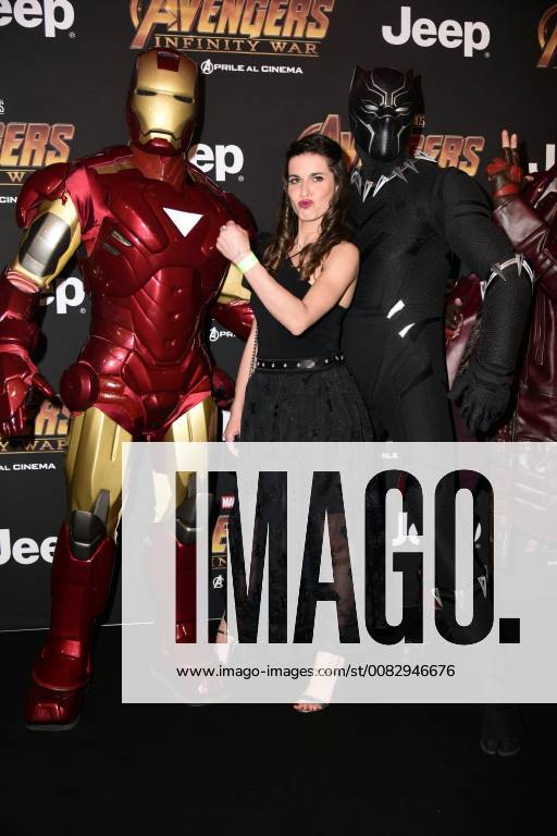 Milano, Prima del film Avengers Infinity Wars Nella foto: Valentina Marchei