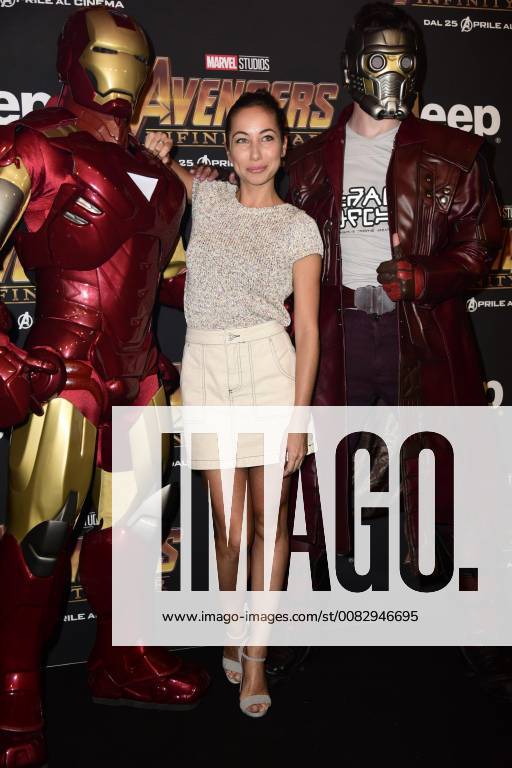 Milano, Prima del film Avengers Infinity Wars Nella foto: Tess Masazza