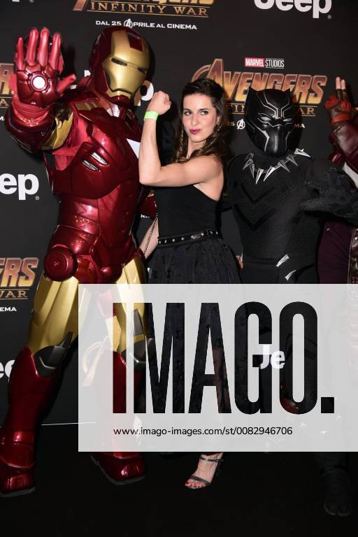 Milano, Prima del film Avengers Infinity Wars Nella foto: Valentina Marchei