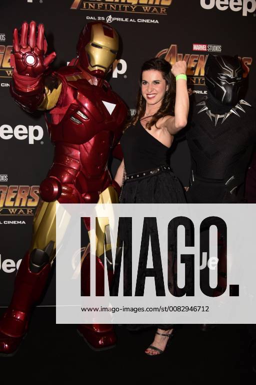 Milano, Prima del film Avengers Infinity Wars Nella foto: Valentina Marchei