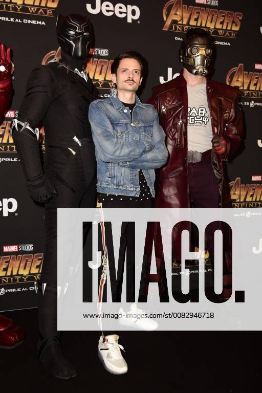 Milano, Prima del film Avengers Infinity Wars Nella foto: Fabio Rovazzi