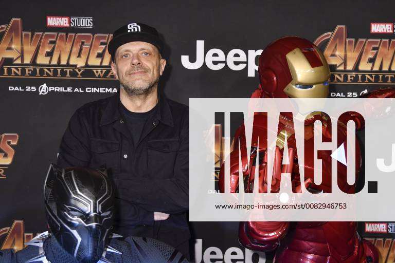Prima del film Avengers Infinity Wars nella foto: Max Pezzali