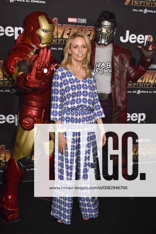 Prima del film Avengers Infinity Wars nella foto: Justine Mattera