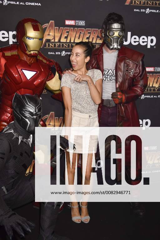 Prima del film Avengers Infinity Wars nella foto: Tess Masazza