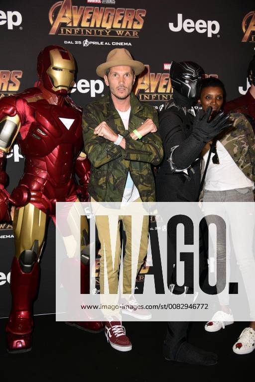 Milano, Prima del film Avengers Infinity Wars Nella foto: Alvin