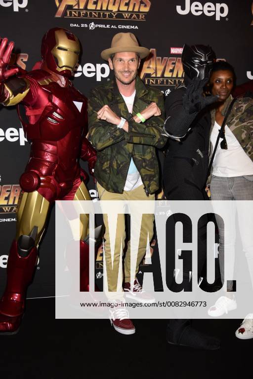 Milano, Prima del film Avengers Infinity Wars Nella foto: Alvin