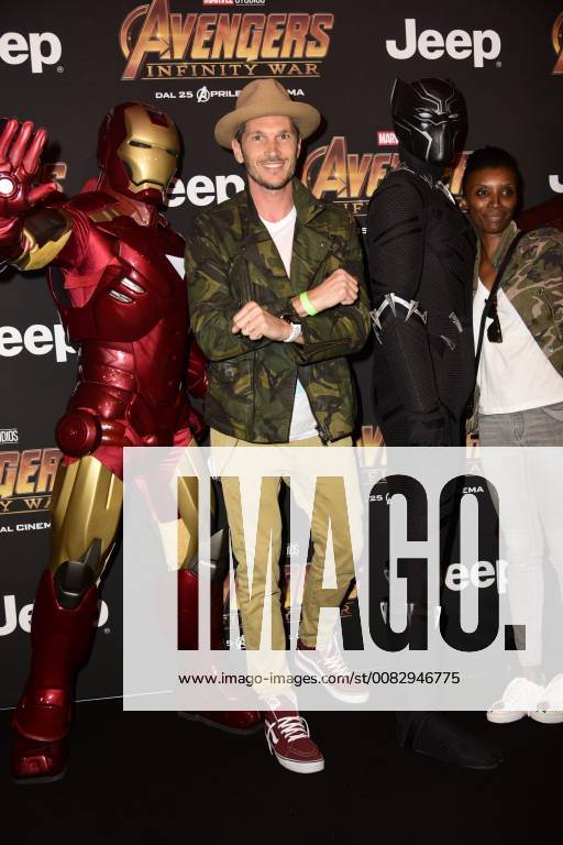 Milano, Prima del film Avengers Infinity Wars Nella foto: Alvin