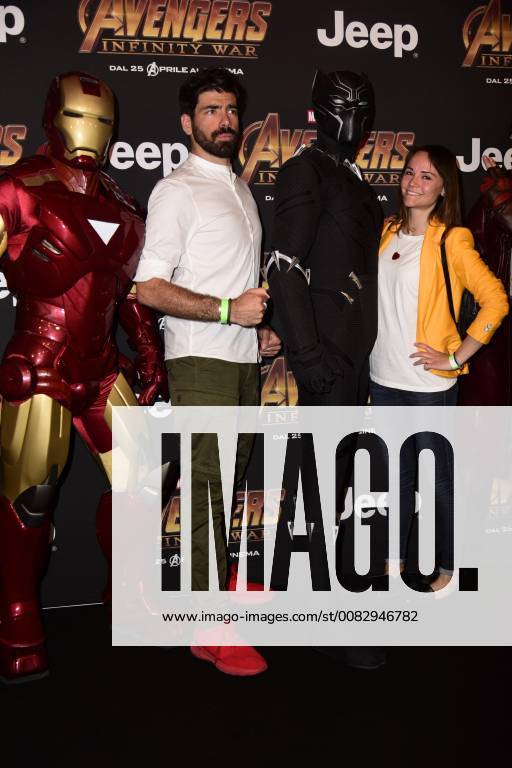 Milano, Prima del film Avengers Infinity Wars Nella foto: Gianluca Gazzoli