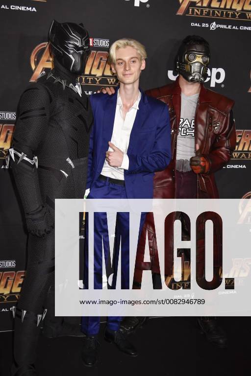 Prima del film Avengers Infinity Wars nella foto: Luca Chikovani